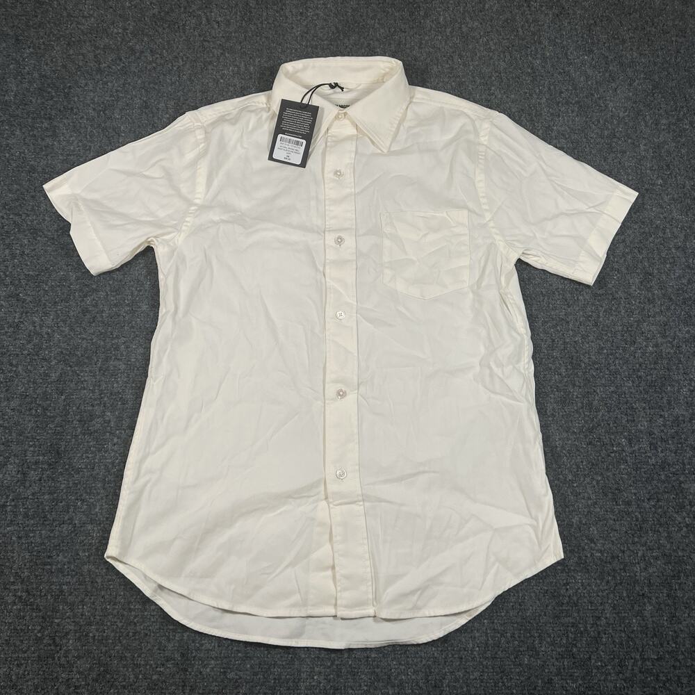 NEW Buck Mason Natural Draped Twill One Pocket Shirt Mens Size XS